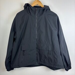 Natural Reflections Windbreaker Jacket Hooded Black